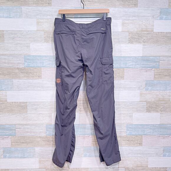 EDDIE BAUER Insect Shield Repellent Hiking Pants Gray Nylon Outdoor Mens 30x32 - Picture 4 of 8